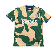 Stoke City 26/27 Green and Tan Camo Print Away Jersey