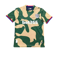 Stoke City 26/27 Green and Tan Camo Print Away Jersey