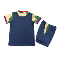 Stoke City 26/27 Green and Tan Camo Print Away Kids Jersey Set