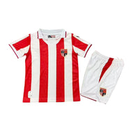 Stoke City 26/27 Red/White Stripes Home Kids Jersey Set
