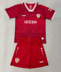 Stuttgart 25/26 Red/White Away Kids Jersey Set