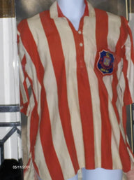 Sunderland 1937/38 Vintage Retro White/Red Stripes Home Jersey