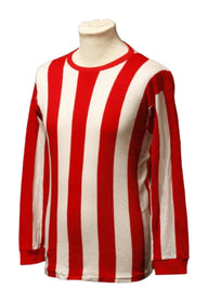 Sunderland 1965/67 Retro Red/White Stripes Home Women Long Sleeve Jersey