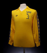 Sunderland 1976/77 Retro Yellow/Blue Plain Away Jersey