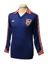 Sunderland 1977/81 Vintage Retro Blue/White/Red Away Jersey