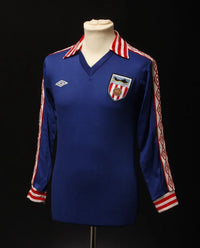 Sunderland 1977/81 Vintage Retro Blue/White/Red Away Jersey