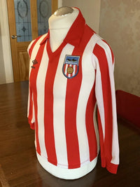 Sunderland 1977/81 Vintage Retro Red/White Stripes Jersey
