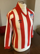 Sunderland 1977/81 Vintage Retro Red/White Stripes Jersey