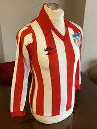 Sunderland 1977/81 Vintage Retro Red/White Stripes Jersey
