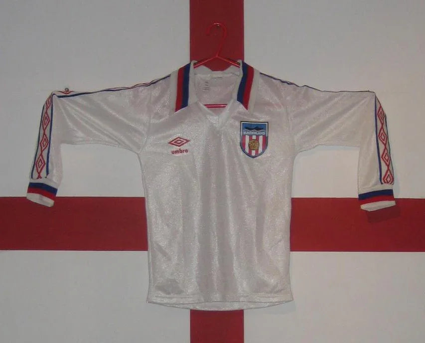 Sunderland 1977/81 Vintage Retro White/Red/Blue Third Jersey