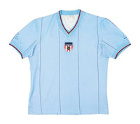 Sunderland 1981/83 Vintage Retro Sky Blue/Navy/Red Pinstripes Away Jersey