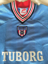 Sunderland 1986/88 Vintage Retro Sky Blue/White/Red Away Jersey