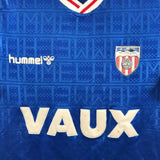 Sunderland 1988/91 Vintage Retro Blue/White/Red Away Jersey