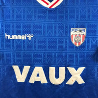Sunderland 1988/91 Vintage Retro Blue/White/Red Away Jersey