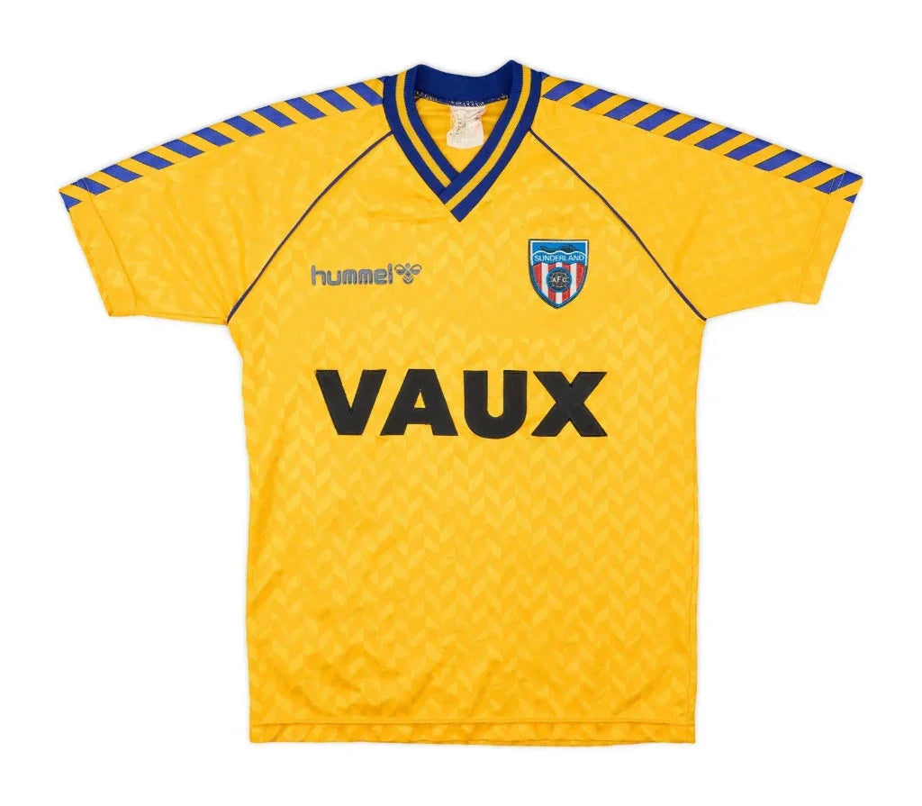 Sunderland 1988/91 Vintage Retro Yellow/Blue Third Jersey