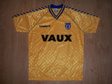 Sunderland 1988/91 Vintage Retro Yellow/Blue Third Jersey