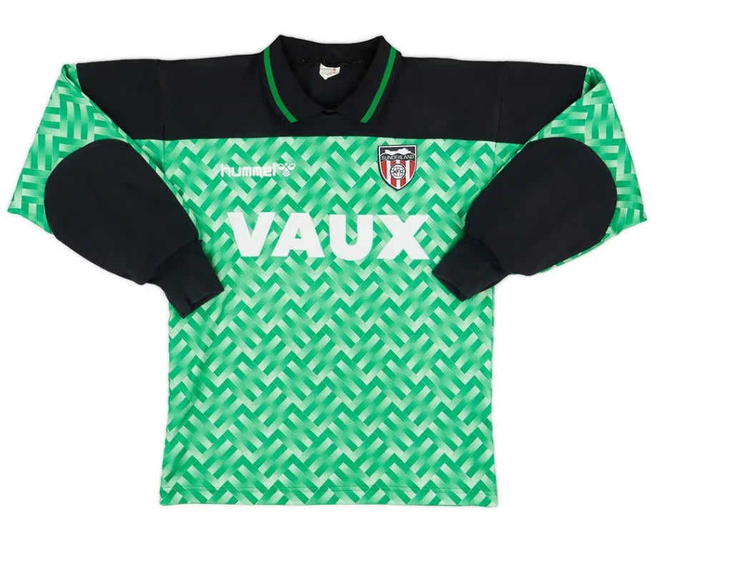 Sunderland 1991/93 Vintage Retro Green/Black/White Goalkeeper Jersey