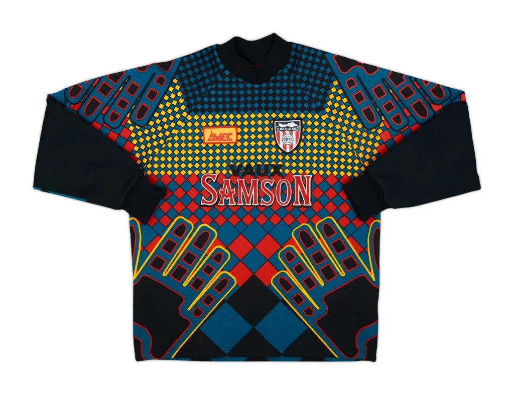 Sunderland 1994/96 Retro Black/Blue/Red Goalkeeper Long Sleeve Jersey