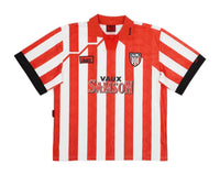 Sunderland 1994/96 Vintage Retro Red/White/Black Stripes Home Jersey