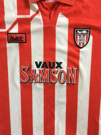 Sunderland 1994/96 Vintage Retro Red/White/Black Stripes Home Jersey