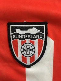 Sunderland 1994/96 Vintage Retro Red/White/Black Stripes Home Jersey