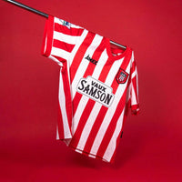 Sunderland 1996/97 Vintage Retro Red/White Stripes Home Jersey