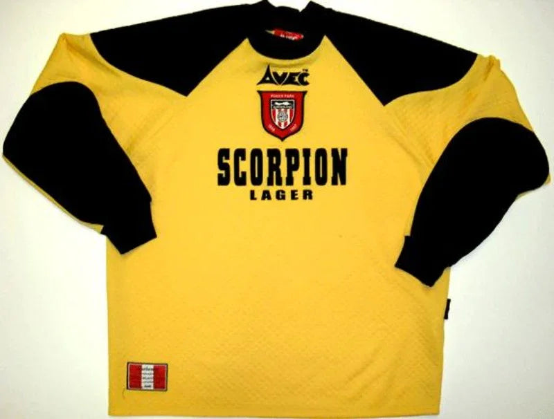 Sunderland 1996/97 Vintage Retro Yellow/Black Goalkeeper Long Sleeve Jersey