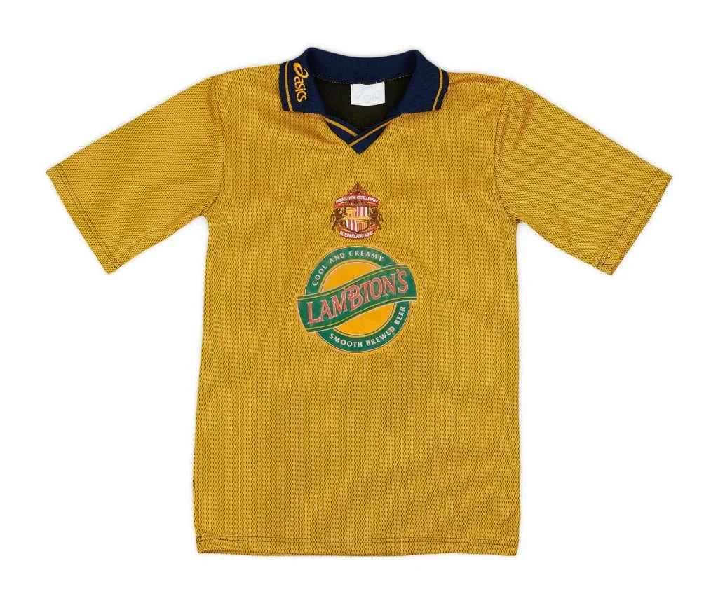 Sunderland 1997/99 Vintage Retro Gold/Navy Third Away Jersey