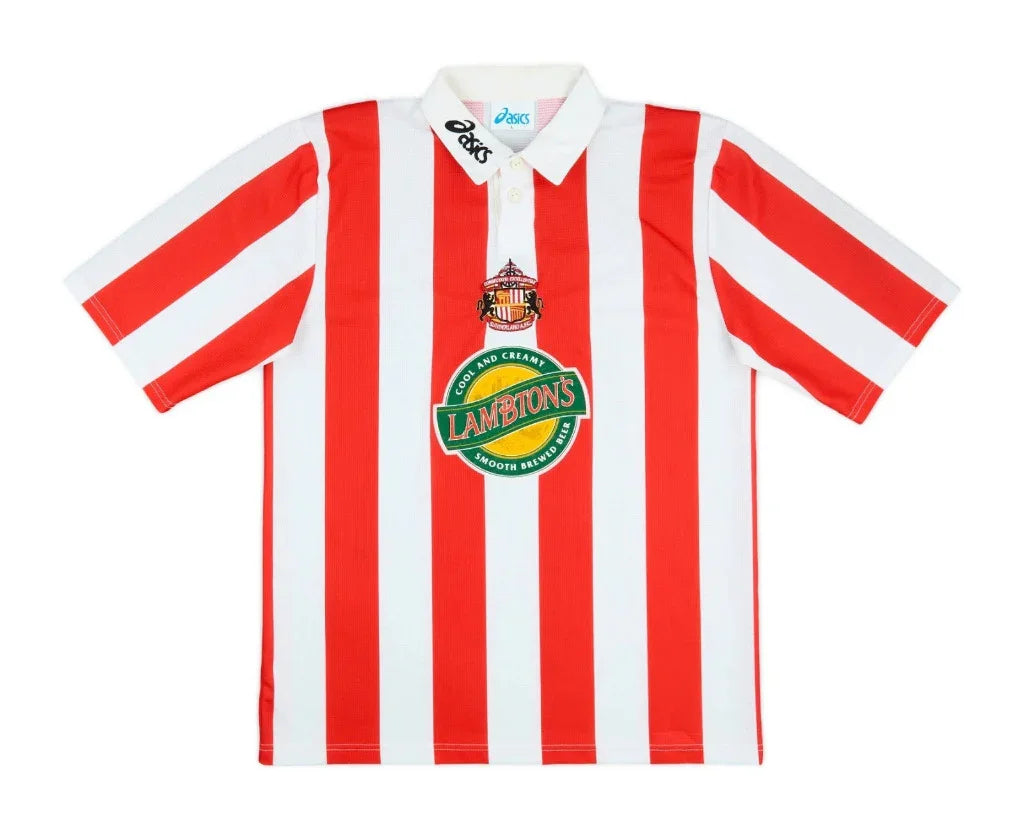 Sunderland 1997/99 Vintage Retro Red/White Stripes Home Jersey