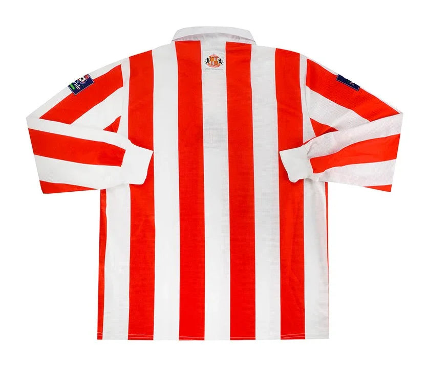 Sunderland 1997/99 Vintage Retro Red/White Stripes Home Long Sleeve Jersey