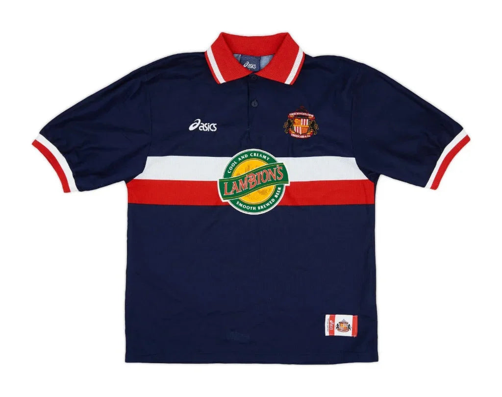 Sunderland 1998/99 Vintage Retro Navy/White/Red Away Jersey