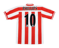 Sunderland 1999/00 Vintage Retro Red/White Stripes Home Jersey