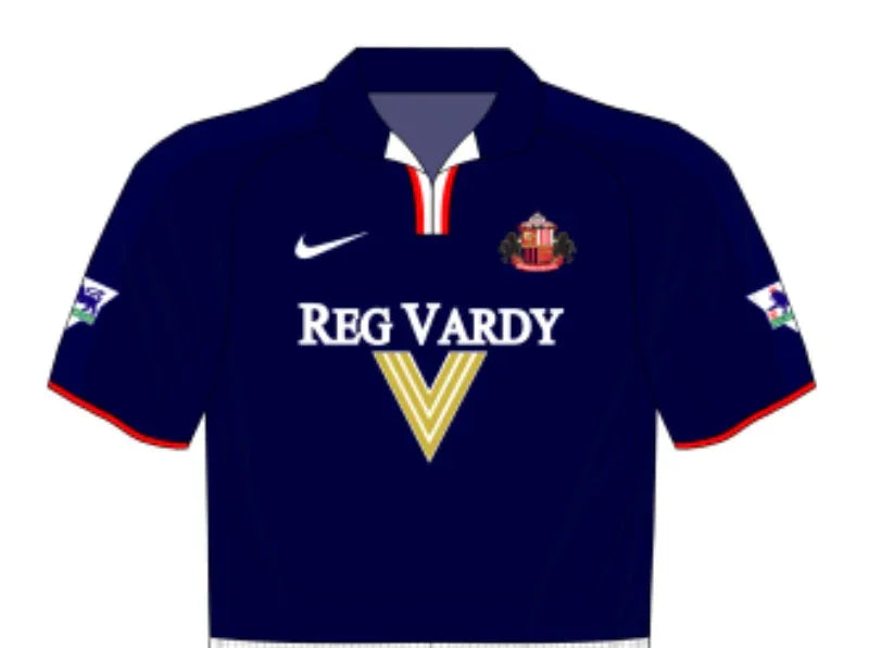 Sunderland 2000/01 Vintage Retro Navy/White/Red Third Jersey