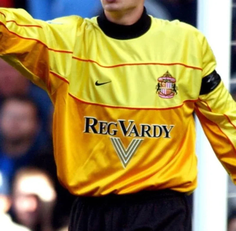 Sunderland 2001/02 Vintage Retro Yellow/Red Goalkeeper Jersey