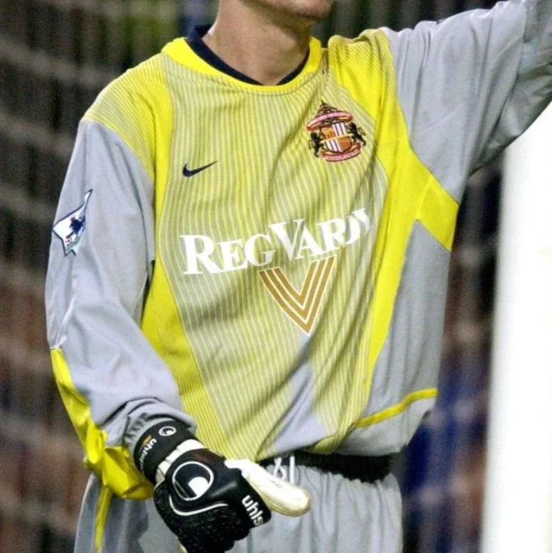 Sunderland 2002/03 Retro Yellow/Gray Goalkeeper Long Sleeve Jersey