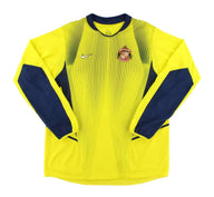 Sunderland 2002/03 Retro Yellow/Navy Goalkeeper Home Long Sleeve Jersey