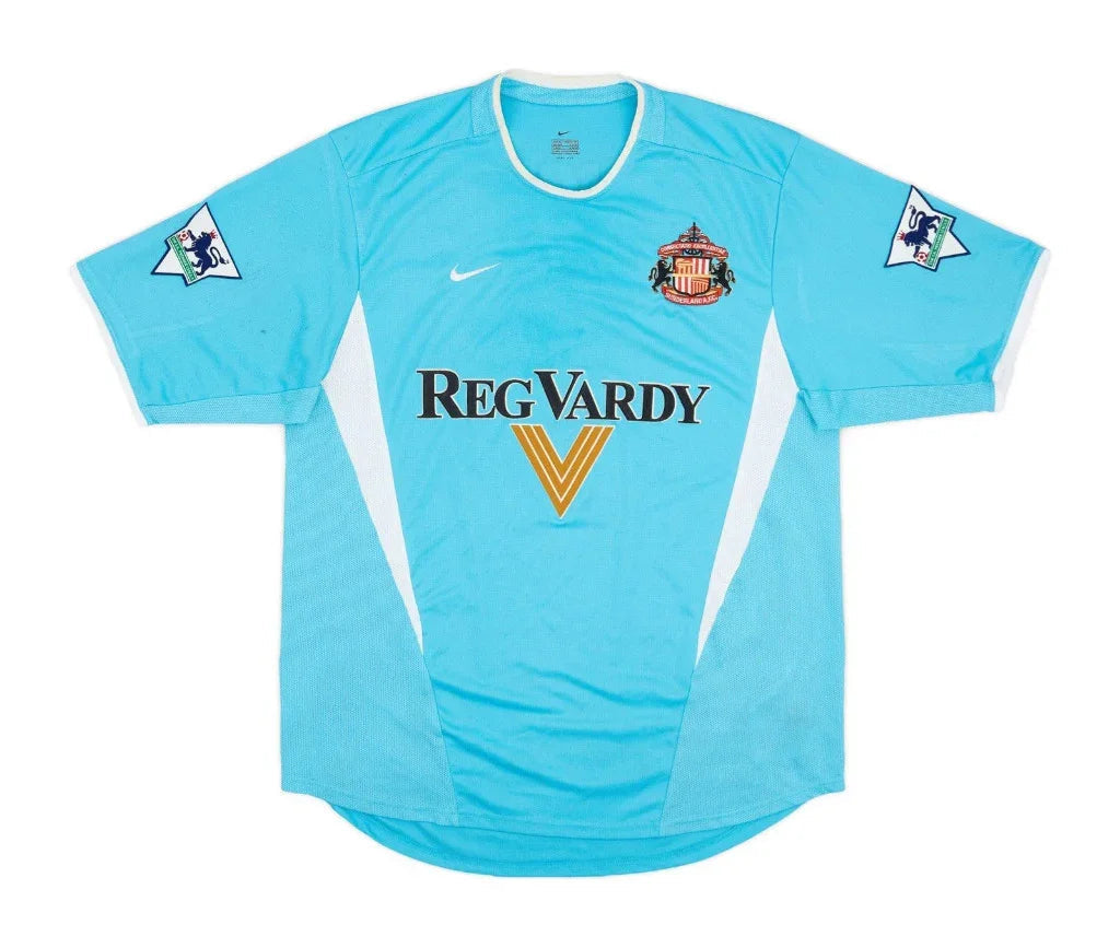 Sunderland 2002/03 Vintage Retro Sky Blue/White Away Jersey