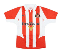 Sunderland 2002/04 Vintage Retro Red/White Stripes Home Jersey