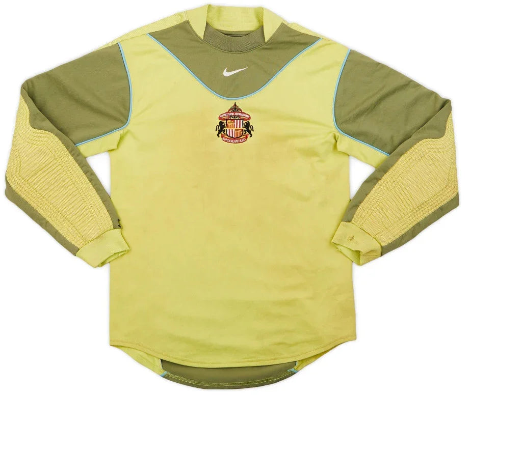 Sunderland 2003/04 Retro Yellow/Green/Sky Blue Goalkeeper Jersey