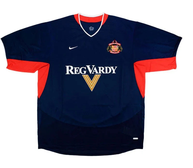 Sunderland 2003/04 Vintage Retro Navy/Orange Away Jersey