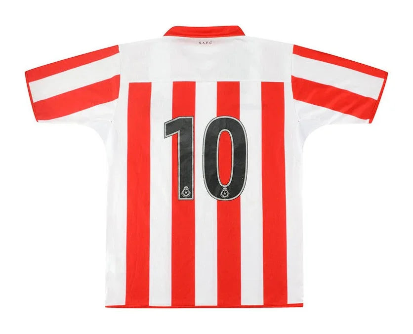 Sunderland 2004/05 Vintage Retro Red/White Stripes Home Jersey