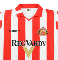Sunderland 2004/05 Vintage Retro Red/White Stripes Home Jersey