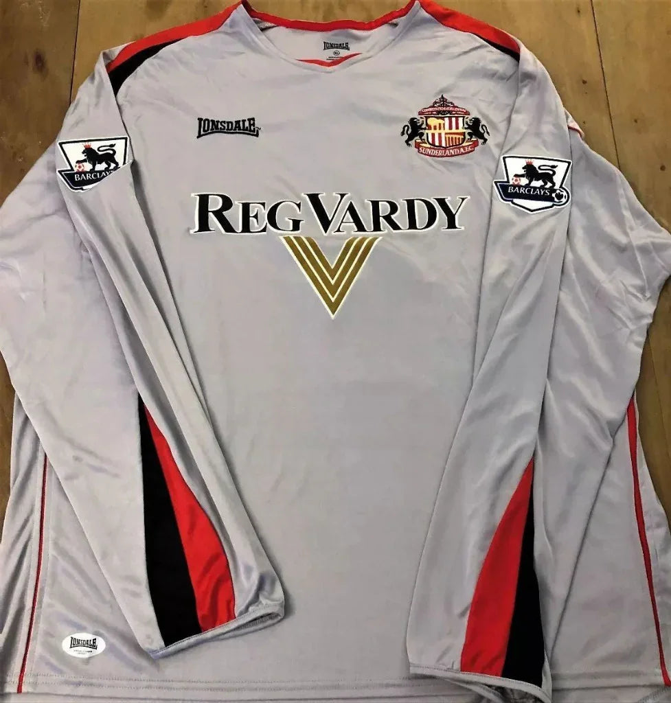 Sunderland 2005/06 Vintage Retro Gray/Red/Black Goalkeeper Jersey