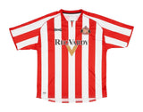 Sunderland 2005/07 Vintage Retro Red/White Stripes Home Jersey