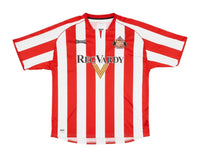 Sunderland 2005/07 Vintage Retro Red/White Stripes Home Jersey