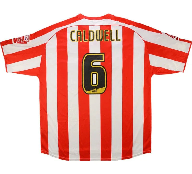 Sunderland 2005/07 Vintage Retro Red/White Stripes Home Jersey