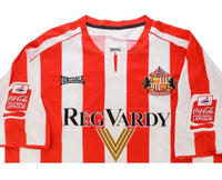 Sunderland 2005/07 Vintage Retro Red/White Stripes Home Jersey
