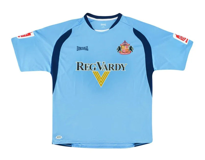 Sunderland 2006/07 Vintage Retro Sky Blue/Navy Away Jersey