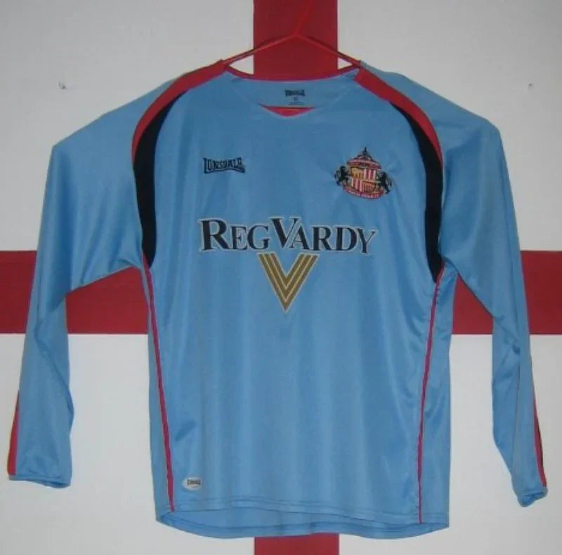 Sunderland 2006/07 Vintage Retro Sky Blue/Red/Black Goalkeeper Jersey