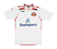 Sunderland 2007/08 Vintage Retro White/Red/Black Away Jersey